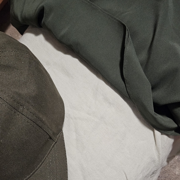 European Linen Duvet Cover, Full/Queen, Color: Willowleaf - Picture 3 of 5